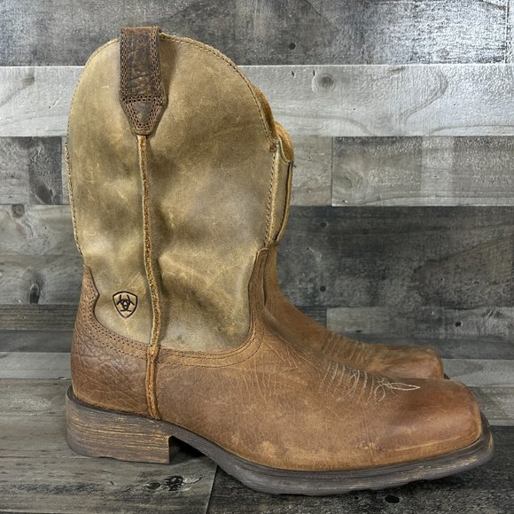 Ariat Rambler Mens 9.5 Earth Brown Western Cowboy Boots 10002317 - Picture 2 of 11